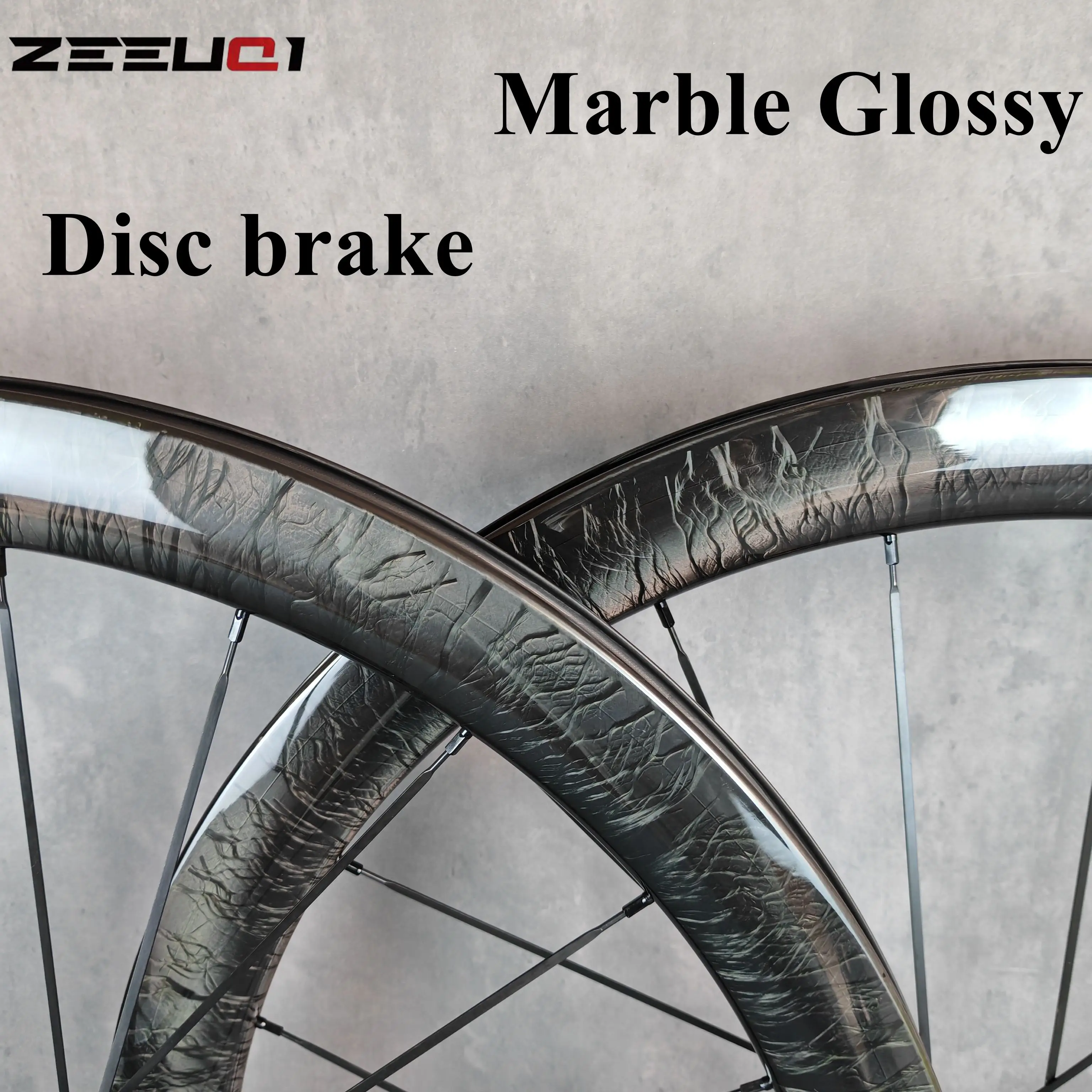 700C Disc-Brake Carbon Road Bike Wheelset,40/50/60mm Deep,28 width,Tubeless,Marble glossy,Ceramic Bearing,11-12V,Customized logo
700C Disc-Brake Carbon Road Bike Wheelset,40/50/60mm Deep,28 width,Tubeless,Marble glossy,Ceramic Bearing,11-12V,Customized logo