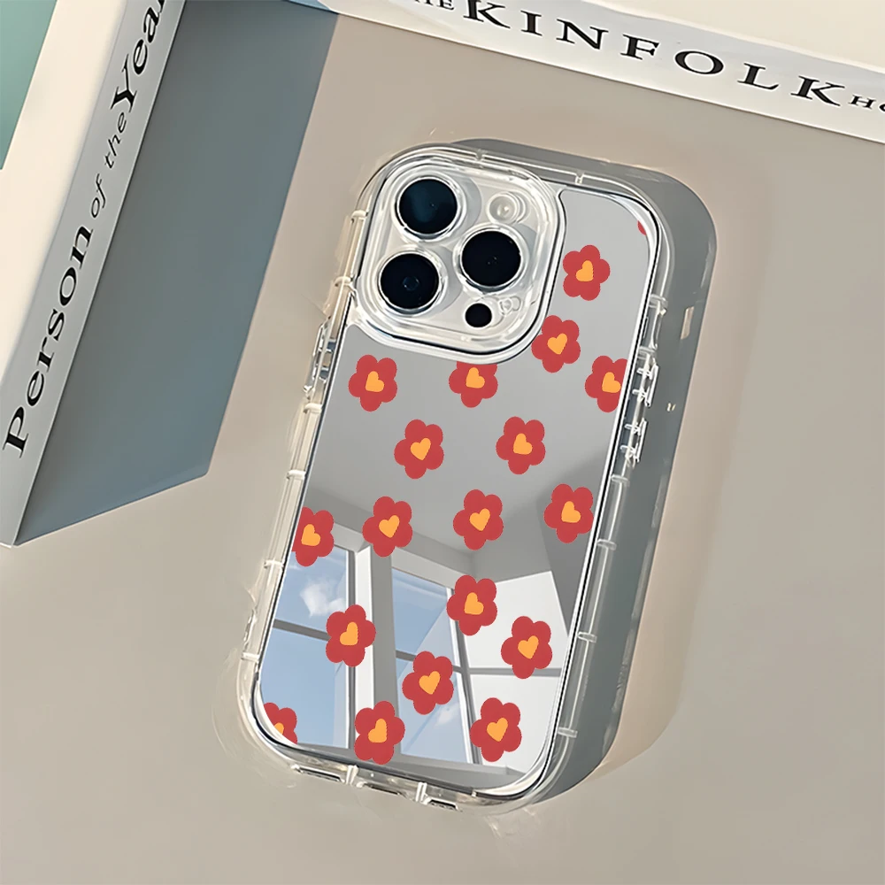 Lovely Heart Red Flower Pattern Back Mirror Phone Case For iPhone 17 16 15 14 13 12 11 Pro Max X XR XS 15 14 Plus 17 Air Cover
Lovely Heart Red Flower Pattern Back Mirror Phone Case For iPhone 17 16 15 14 13 12 11 Pro Max X XR XS 15 14 Plus 17 Air Cover