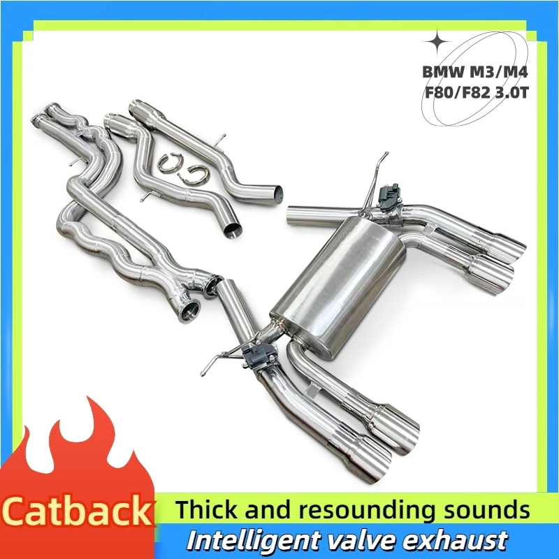 For BMW M3/M4 F80/F82 3.0T 2014-2019 Stainless Steel Pipe Muffler Exhaust System Factory Cat Back Exhaust
For BMW M3/M4 F80/F82 3.0T 2014-2019 Stainless Steel Pipe Muffler Exhaust System Factory Cat Back Exhaust