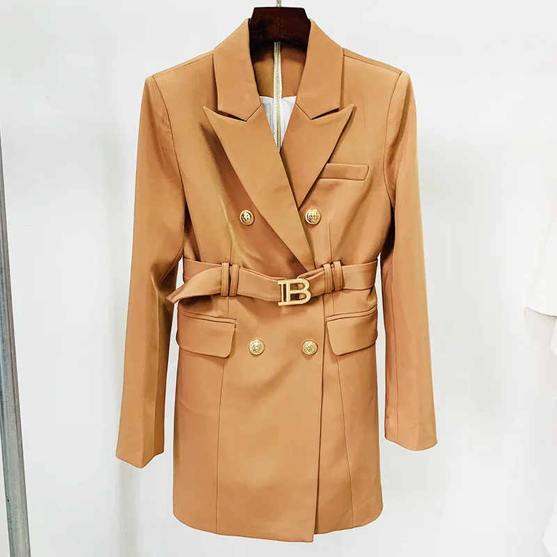 2024 Celebrity Style Commuting Double Breasted Metal Buckle Belted Slim Fit Suit Dress
2024 Celebrity Style Commuting Double Breasted Metal Buckle Belted Slim Fit Suit Dress