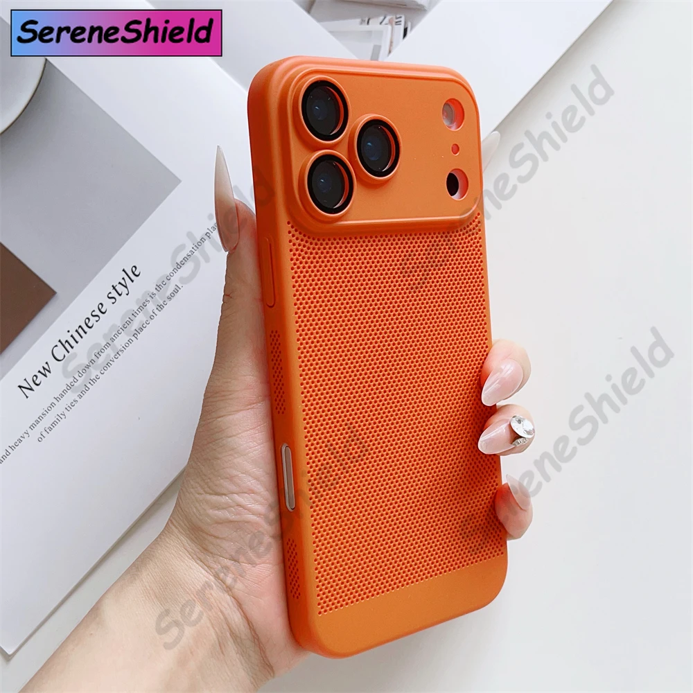 Thin Cooling Heat Dissipation Phone Case For iPhone 17 16 15 14 13 12 11 Pro Max Plus Breathable Hard Back Solid Color Cover
Thin Cooling Heat Dissipation Phone Case For iPhone 17 16 15 14 13 12 11 Pro Max Plus Breathable Hard Back Solid Color Cover