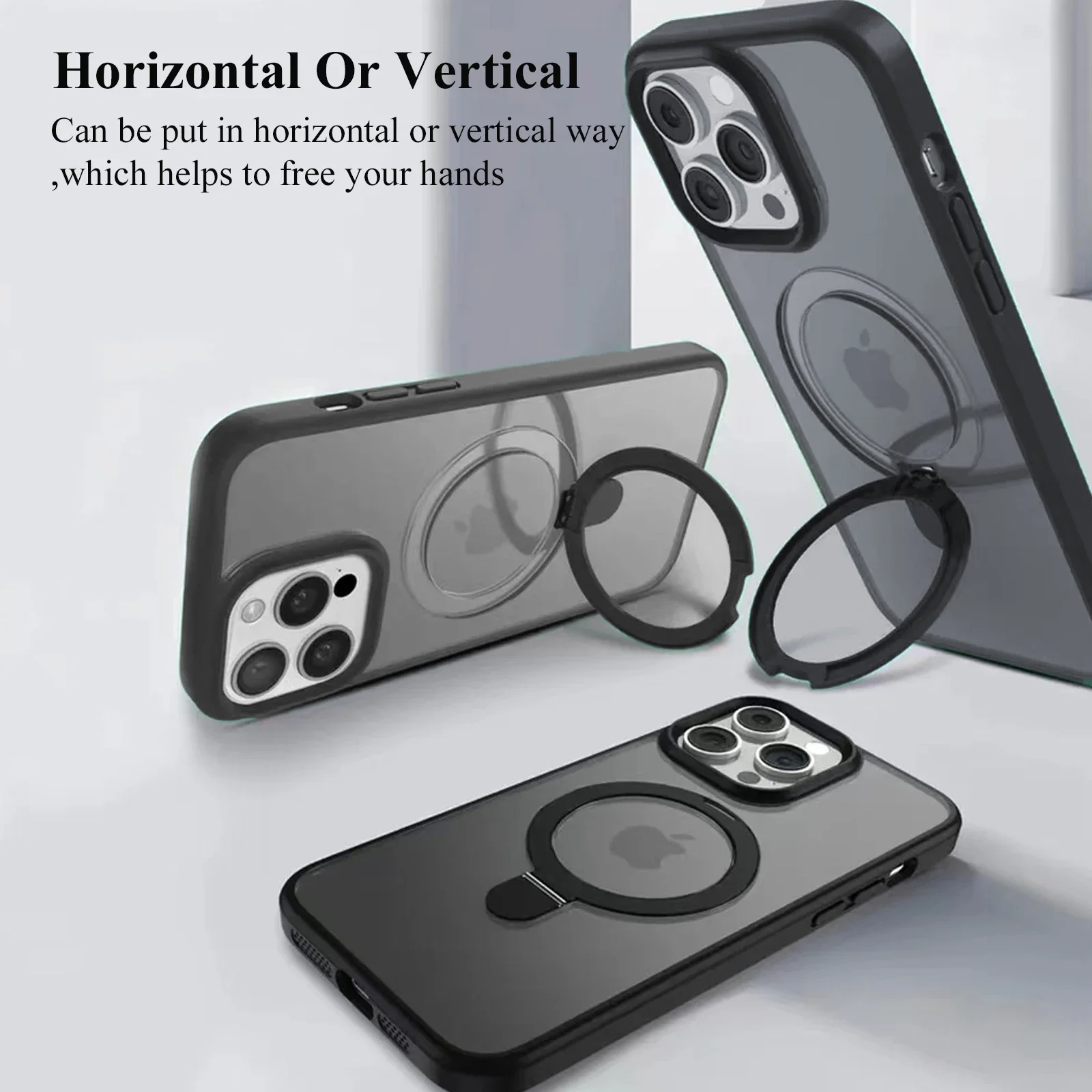 Магнитный чехол для мобильного телефона с кольцевой подставкой для iPhone 17, 16, 15, 14 Pro Max Plus 13 12, 11, полупрозрачный чехол с защитой
Магнитный чехол для мобильного телефона с кольцевой подставкой для iPhone 17, 16, 15, 14 Pro Max Plus 13 12, 11, полупрозрачный чехол с защитой