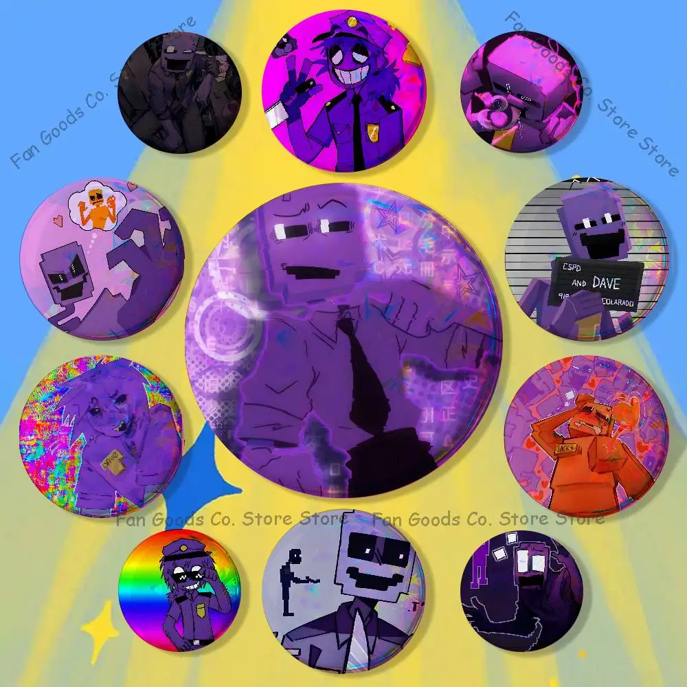 D-Dave M-Miller William Afton Brooches for Backpack Accessories 25mm,32mm,48mm,58mm,75mm Round Enamel Pins Cartoon Badge
D-Dave M-Miller William Afton Brooches for Backpack Accessories 25mm,32mm,48mm,58mm,75mm Round Enamel Pins Cartoon Badge