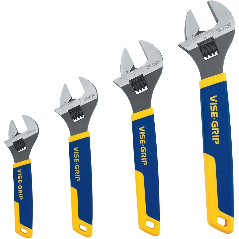 Adjustable Wrench Set, SAE/MM, 4-Piece Tool Kit for Home and Professional Use
Adjustable Wrench Set, SAE/MM, 4-Piece Tool Kit for Home and Professional Use