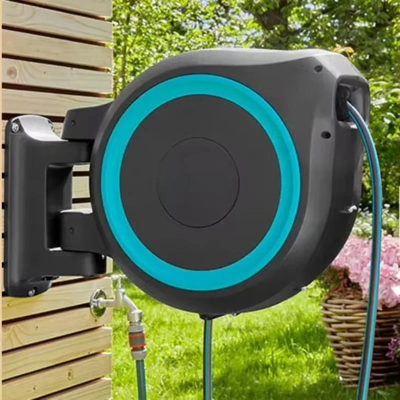 DD2391 Automatic Rewind Wall Mounted Water Hose With Sprayer Nozzle Swivel Bracket Slow Retraction Retractable Garden Hose Reel
DD2391 Automatic Rewind Wall Mounted Water Hose With Sprayer Nozzle Swivel Bracket Slow Retraction Retractable Garden Hose Reel