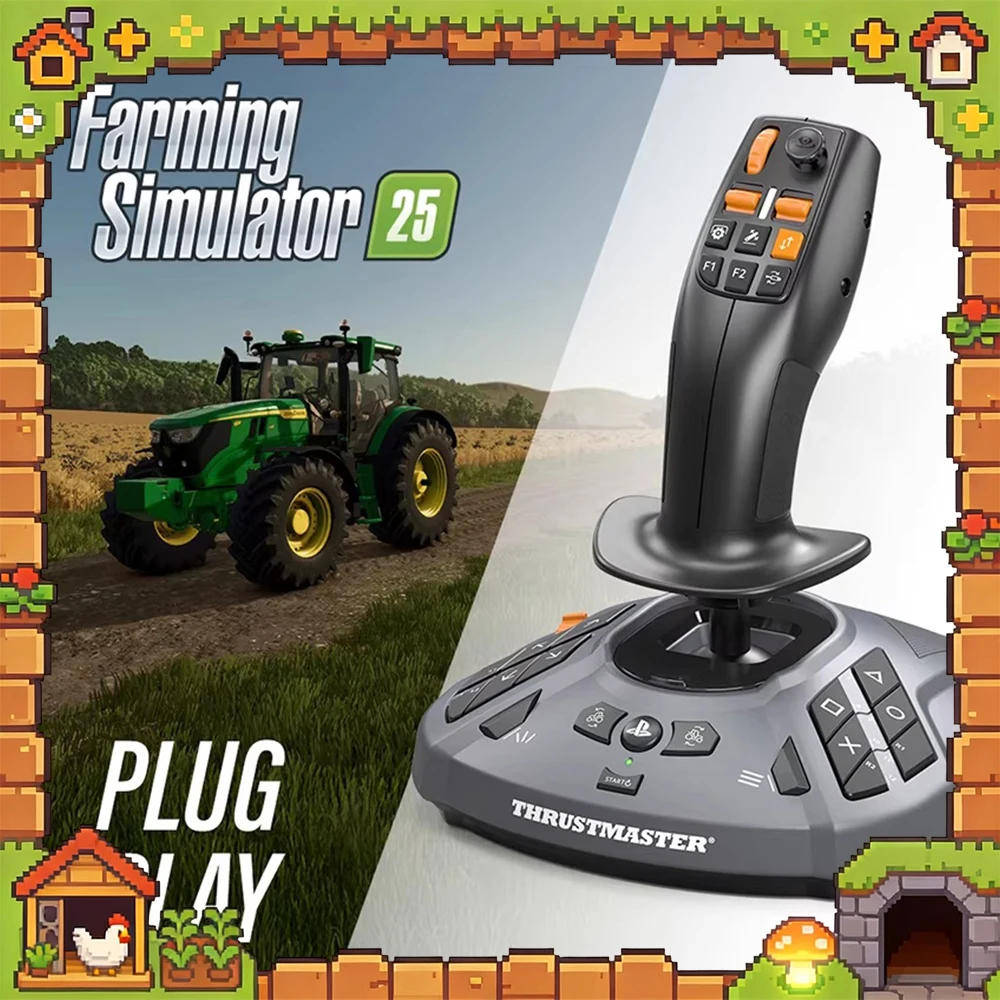 Игровой джойстик THRUSTMASTER FarmStick для симуляции вождения тяжелой техники: тракторов, комбайнов. Совместим с ПК Windows 11/10.
Игровой джойстик THRUSTMASTER FarmStick для симуляции вождения тяжелой техники: тракторов, комбайнов. Совместим с ПК Windows 11/10.