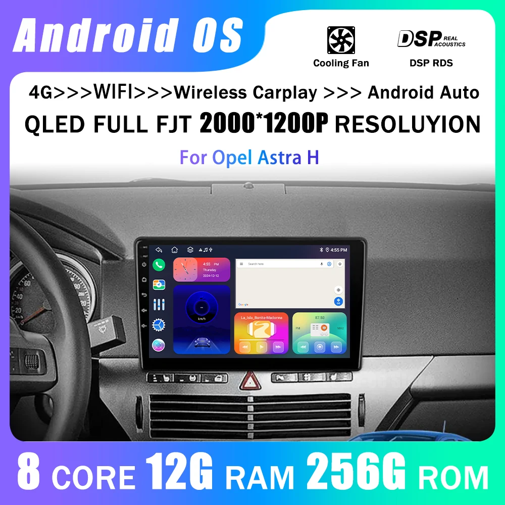 Android 14 Radio 9 inch Carplay Multimedia Narigation For Opel Astra H 2006-2014 Auto Mirror Link Car Player DSP IPS No DVD WIFI
Android 14 Radio 9 inch Carplay Multimedia Narigation For Opel Astra H 2006-2014 Auto Mirror Link Car Player DSP IPS No DVD WIFI
