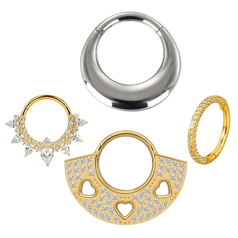 G23 Titanium EAR Nose Rings PIERC Pear and Heart Shaped CZ Ring Hoop Hinged Clicker Labret Lip Tragus Earring Body Piercing
G23 Titanium EAR Nose Rings PIERC Pear and Heart Shaped CZ Ring Hoop Hinged Clicker Labret Lip Tragus Earring Body Piercing