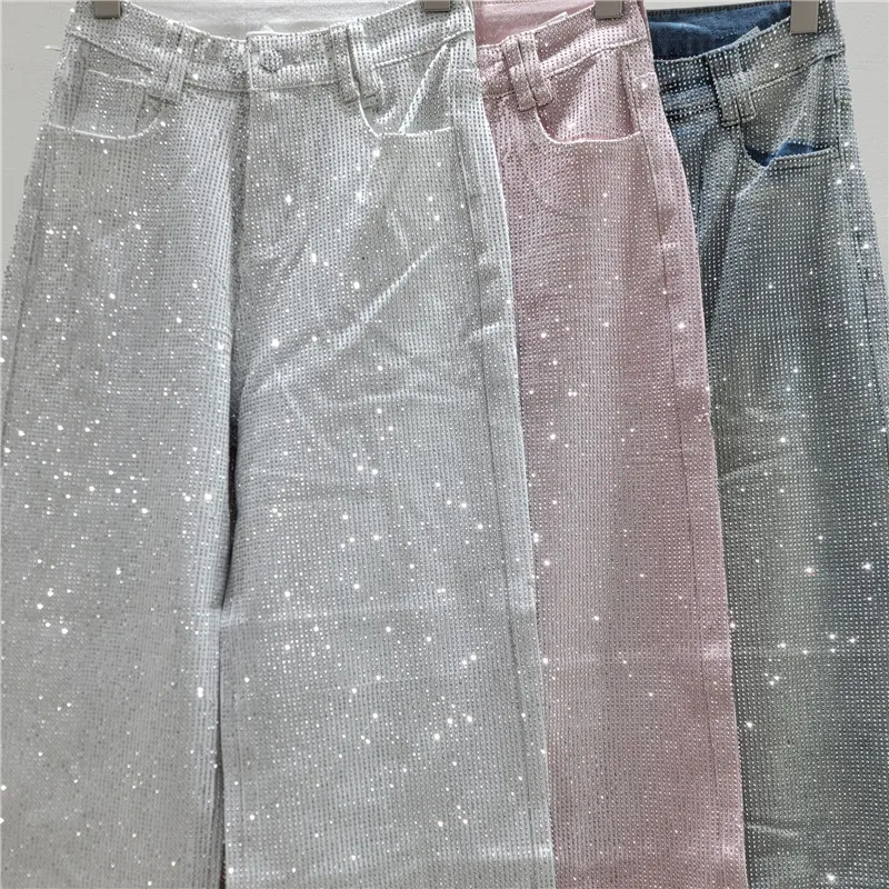 Ins Heavy Industry Hot Diamond Jeans, Women's 2026 New Arrival High Waist Loose Slimming Look Denim Pants, Shiny Pink Jeans
Ins Heavy Industry Hot Diamond Jeans, Women's 2026 New Arrival High Waist Loose Slimming Look Denim Pants, Shiny Pink Jeans