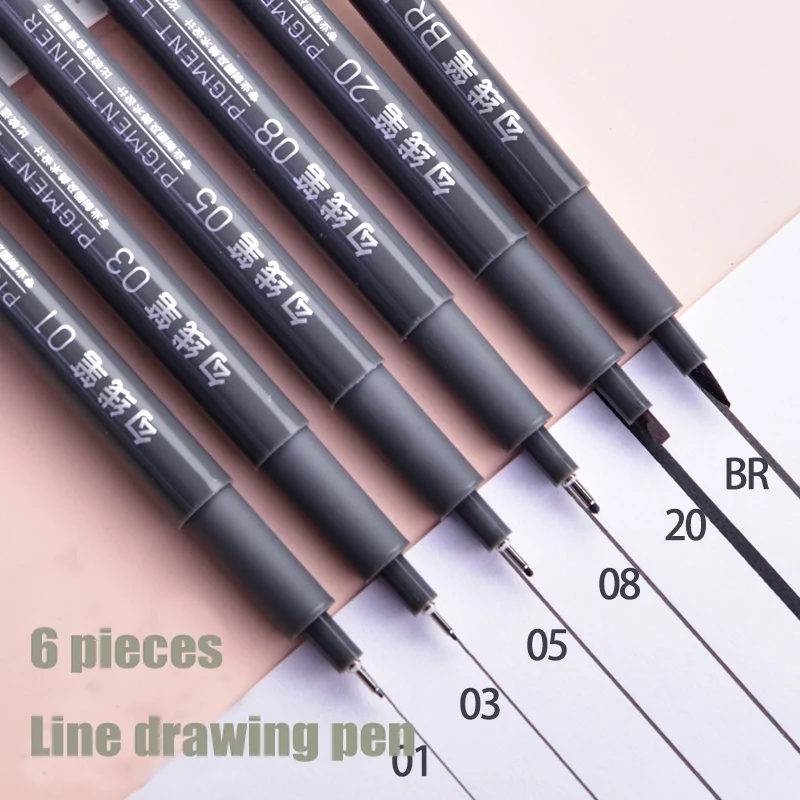 Deli S573 Line Drawing Pen 0.25/0.35/0.45/0.50/2.0MM Soft Penmm Black Ink Signature Student Office Supplies Stationery
Deli S573 Line Drawing Pen 0.25/0.35/0.45/0.50/2.0MM Soft Penmm Black Ink Signature Student Office Supplies Stationery