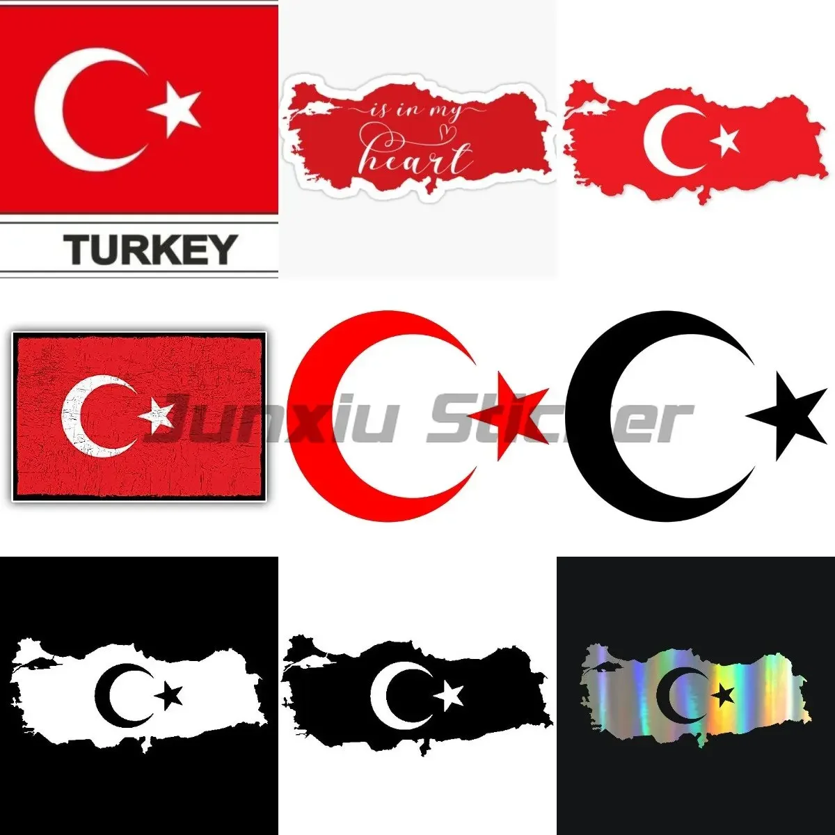 Turkey Moon and Star Turkish Flag Map Personality Turkey Turkish Car Stickerfor Cars Trucks Wall Laptop Windows Decal
Turkey Moon and Star Turkish Flag Map Personality Turkey Turkish Car Stickerfor Cars Trucks Wall Laptop Windows Decal