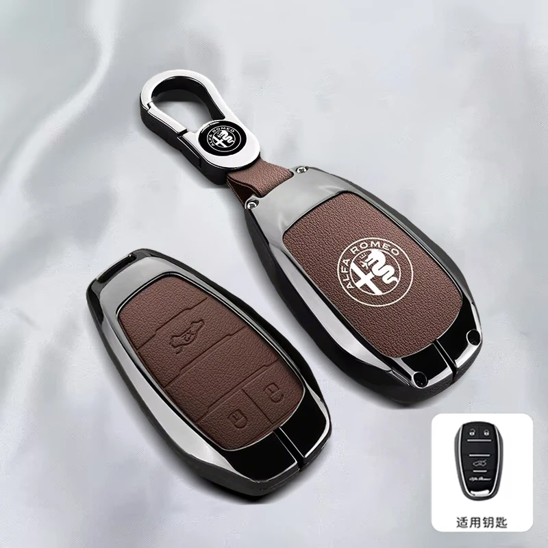 Zinc Alloy Leather Car Remote Key Case Cover Shell for Alfa Romeo Giulia 2015 +Stelvio 2016+ Spider Etcetera Keychain Accessorie
Zinc Alloy Leather Car Remote Key Case Cover Shell for Alfa Romeo Giulia 2015 +Stelvio 2016+ Spider Etcetera Keychain Accessorie