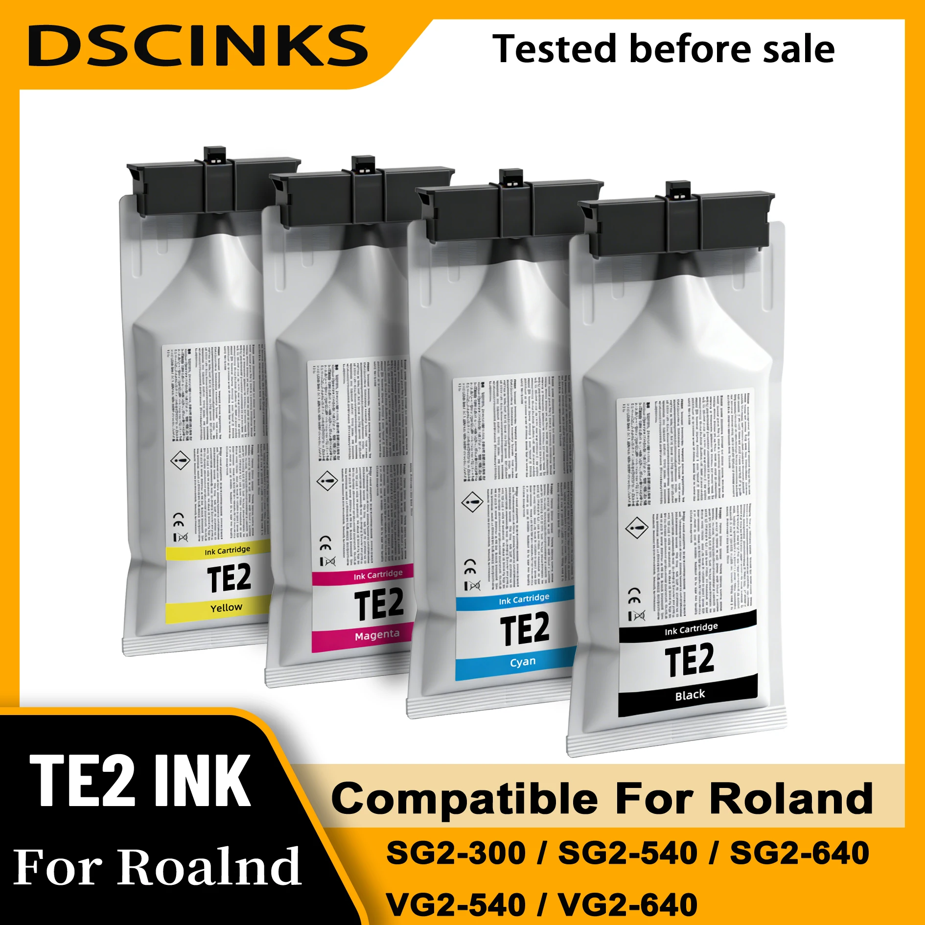 TE2 500ml Ink Cartridge With Chip For Roland SG2‑300 SG2‑540 SG2‑640 VG2‑540 VG2‑640 Printer With Eco-solvent Ink for Roland TE2
TE2 500ml Ink Cartridge With Chip For Roland SG2‑300 SG2‑540 SG2‑640 VG2‑540 VG2‑640 Printer With Eco-solvent Ink for Roland TE2