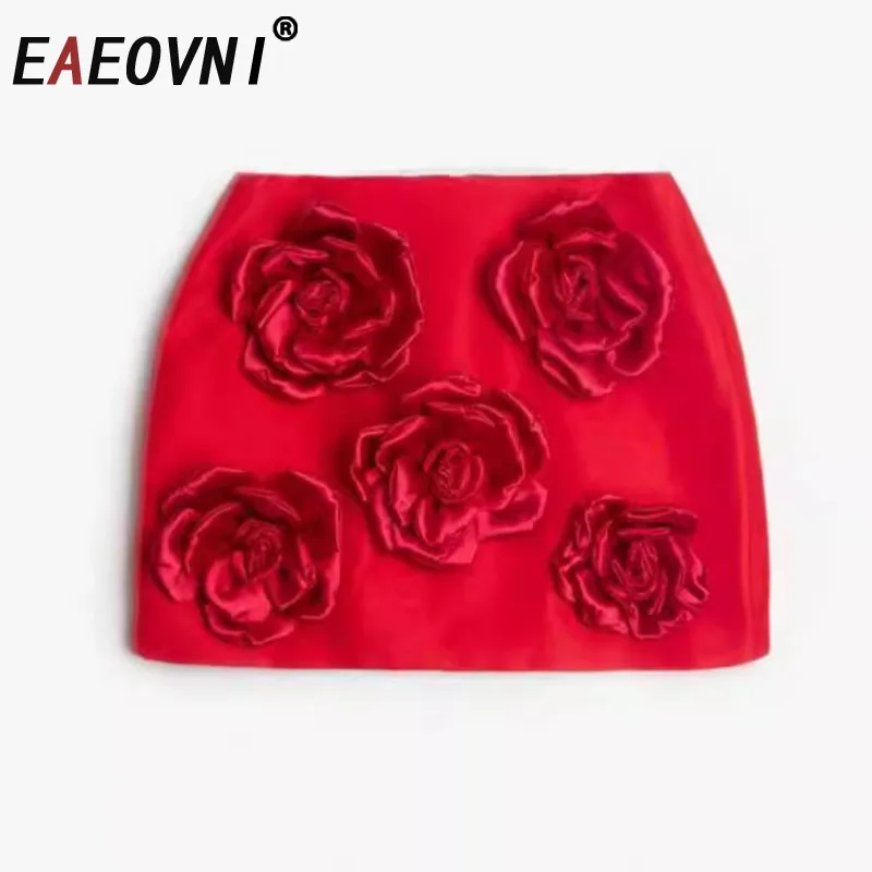 EAEOVNI Fashion Y2K Mini Skirt 3D Floral Spliced Design Solid Color Elegant Skirts Elegant 2025 New Spring Clothing 1A750
EAEOVNI Fashion Y2K Mini Skirt 3D Floral Spliced Design Solid Color Elegant Skirts Elegant 2025 New Spring Clothing 1A750