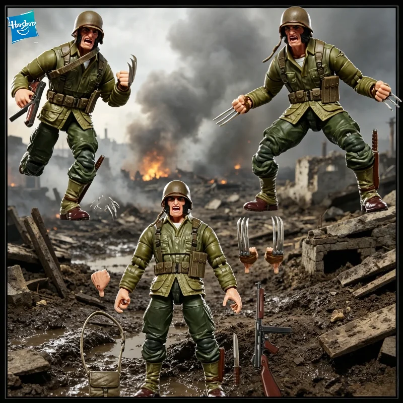 【IN STOCK】Hasbro Marvel Legends WWII Logan (Wolverine) 6" Action Figure, BAF Executioner Wave, Official Collectible Toy Gift
【IN STOCK】Hasbro Marvel Legends WWII Logan (Wolverine) 6" Action Figure, BAF Executioner Wave, Official Collectible Toy Gift