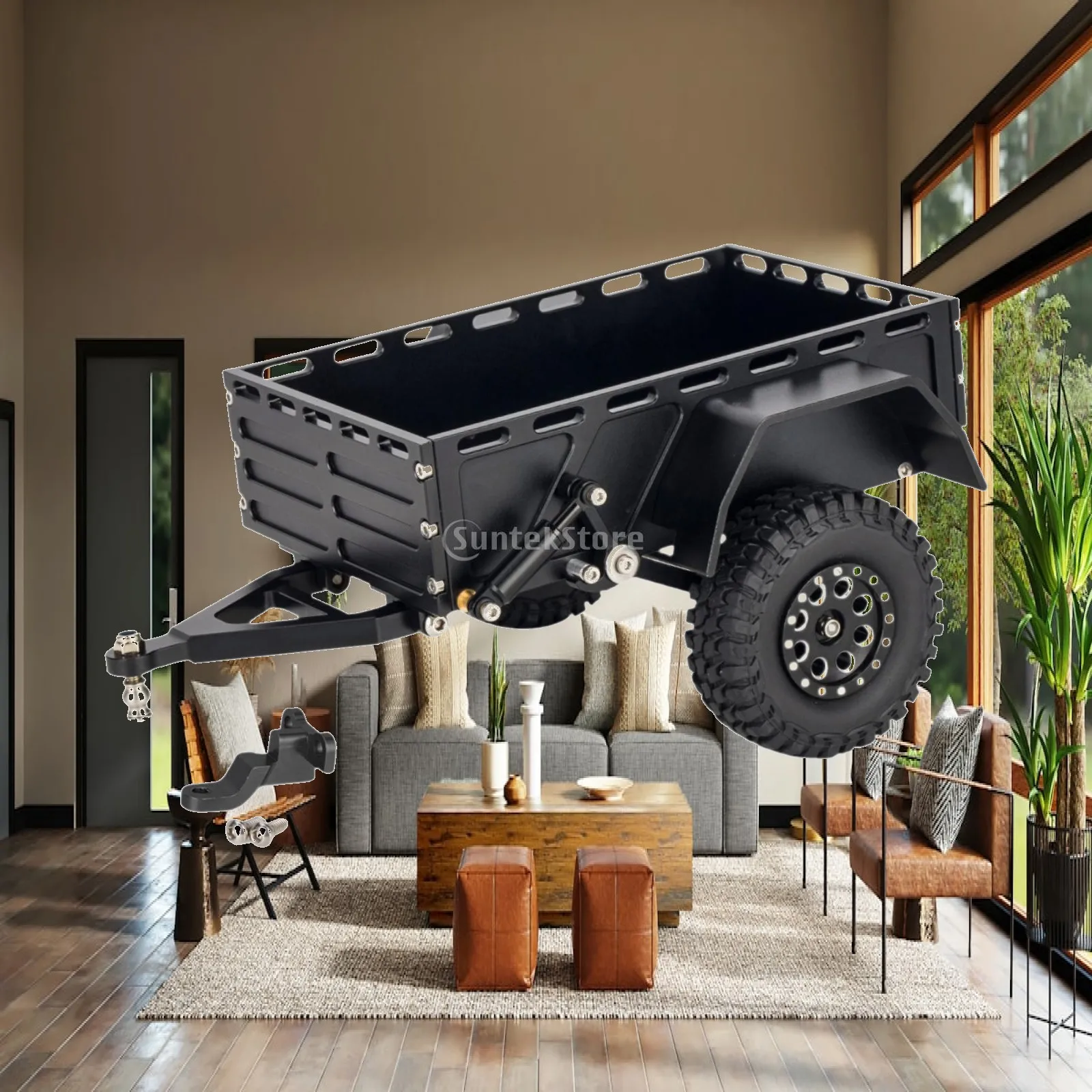 RC Trailer with Wheels Professional High Performance Upgrade Accessories Premium Metal Hitch Mount Trailer for 1/18 RC TRX4M
RC Trailer with Wheels Professional High Performance Upgrade Accessories Premium Metal Hitch Mount Trailer for 1/18 RC TRX4M