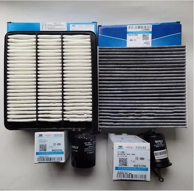 4pcs/set Filter Set for Geely BOYUE Atlas 2.0L Air Filter&Oil Filter&Cabin Filter& Fuel Filter Geely Emgrand X7 Sport
4pcs/set Filter Set for Geely BOYUE Atlas 2.0L Air Filter&Oil Filter&Cabin Filter& Fuel Filter Geely Emgrand X7 Sport