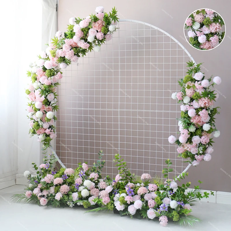 Pink Round Grid Arch Shelf Decor Wedding Artifical Flower Row Backdrop Wall Road Lead Floral Stand Window Display Props Party
Pink Round Grid Arch Shelf Decor Wedding Artifical Flower Row Backdrop Wall Road Lead Floral Stand Window Display Props Party