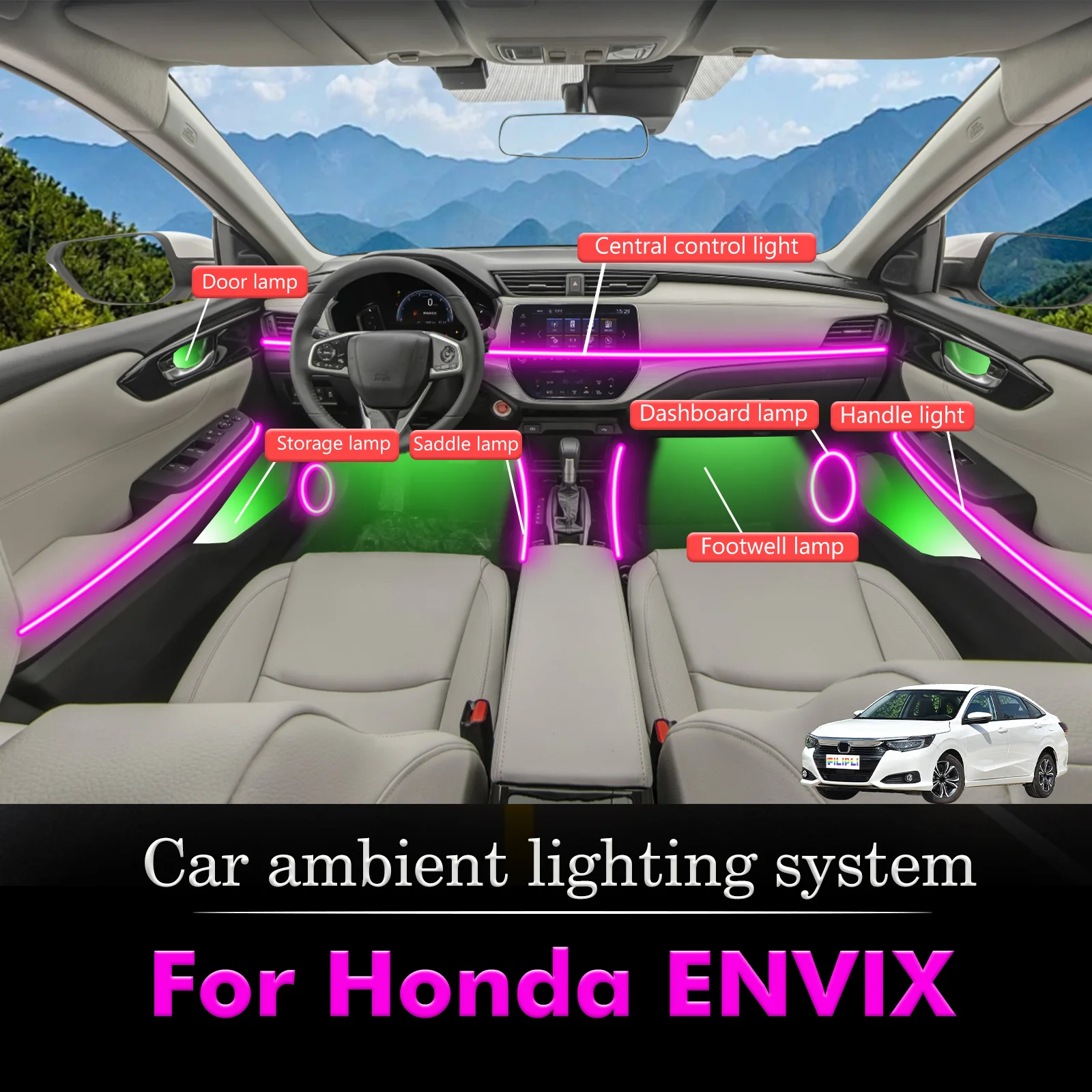 Для Honda ENVIX салон автомобиля настроение окружающий свет RGB 64-цветный светодиодный умный пульт дистанционного управления атмосферная лампа энергосберегающий набор
Для Honda ENVIX салон автомобиля настроение окружающий свет RGB 64-цветный светодиодный умный пульт дистанционного управления атмосферная лампа энергосберегающий набор