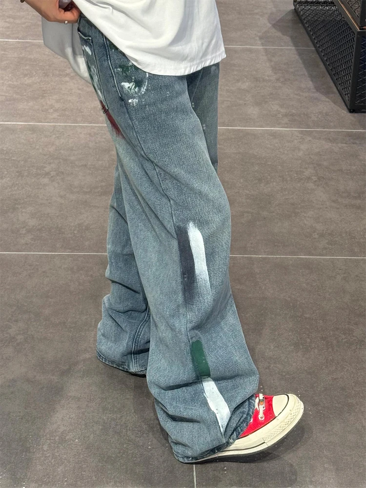 Мужские летние тонкие джинсы в стиле ретро, прямые широкие брюки с высокой талией, длинные брюки в уличном стиле
Мужские летние тонкие джинсы в стиле ретро, прямые широкие брюки с высокой талией, длинные брюки в уличном стиле