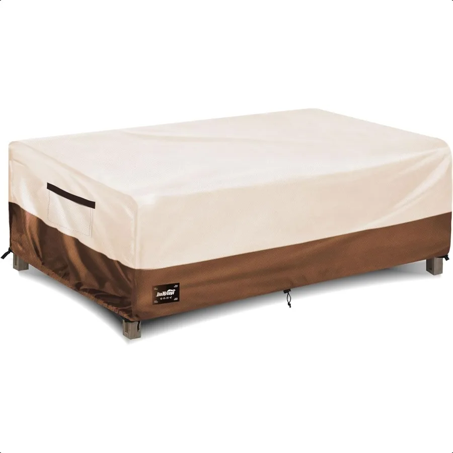 Outdoor Coffee Table Cover Waterproof Patio Rectangular Side Table Covers 42W x 26D x 16H Inches Outdoor Tables Cover BeigeBrow 
Outdoor Coffee Table Cover Waterproof Patio Rectangular Side Table Covers 42W x 26D x 16H Inches Outdoor Tables Cover BeigeBrow