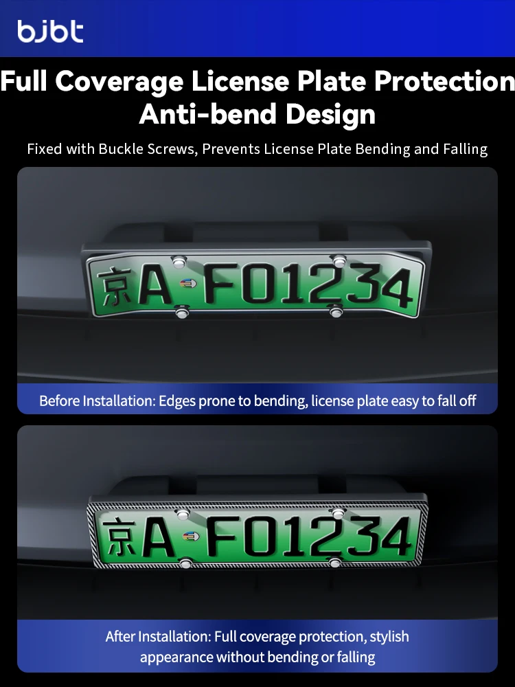 BJBT For Tesla Model Y YL 2025 2026 Front Rear License Plate Frame Covers Protector Decoration Car Modification Accessories
BJBT For Tesla Model Y YL 2025 2026 Front Rear License Plate Frame Covers Protector Decoration Car Modification Accessories