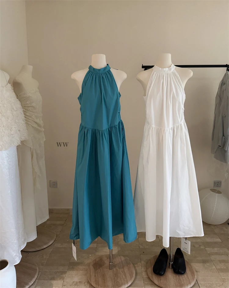 Summer Women 2000s Aesthetic Korean Fashion Shoujo Maxi Dress Sleeveless Frock Evening Party Prom Gown Solid Color Simple French
Summer Women 2000s Aesthetic Korean Fashion Shoujo Maxi Dress Sleeveless Frock Evening Party Prom Gown Solid Color Simple French