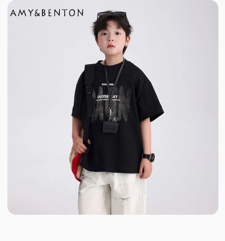 Toddler Boys 2026 New Summer Thin Sorona Ice-cool Soft Short Sleeve T-shirt Kids Pure Cotton Breathable Loose Fashion Casual Tee
Toddler Boys 2026 New Summer Thin Sorona Ice-cool Soft Short Sleeve T-shirt Kids Pure Cotton Breathable Loose Fashion Casual Tee
