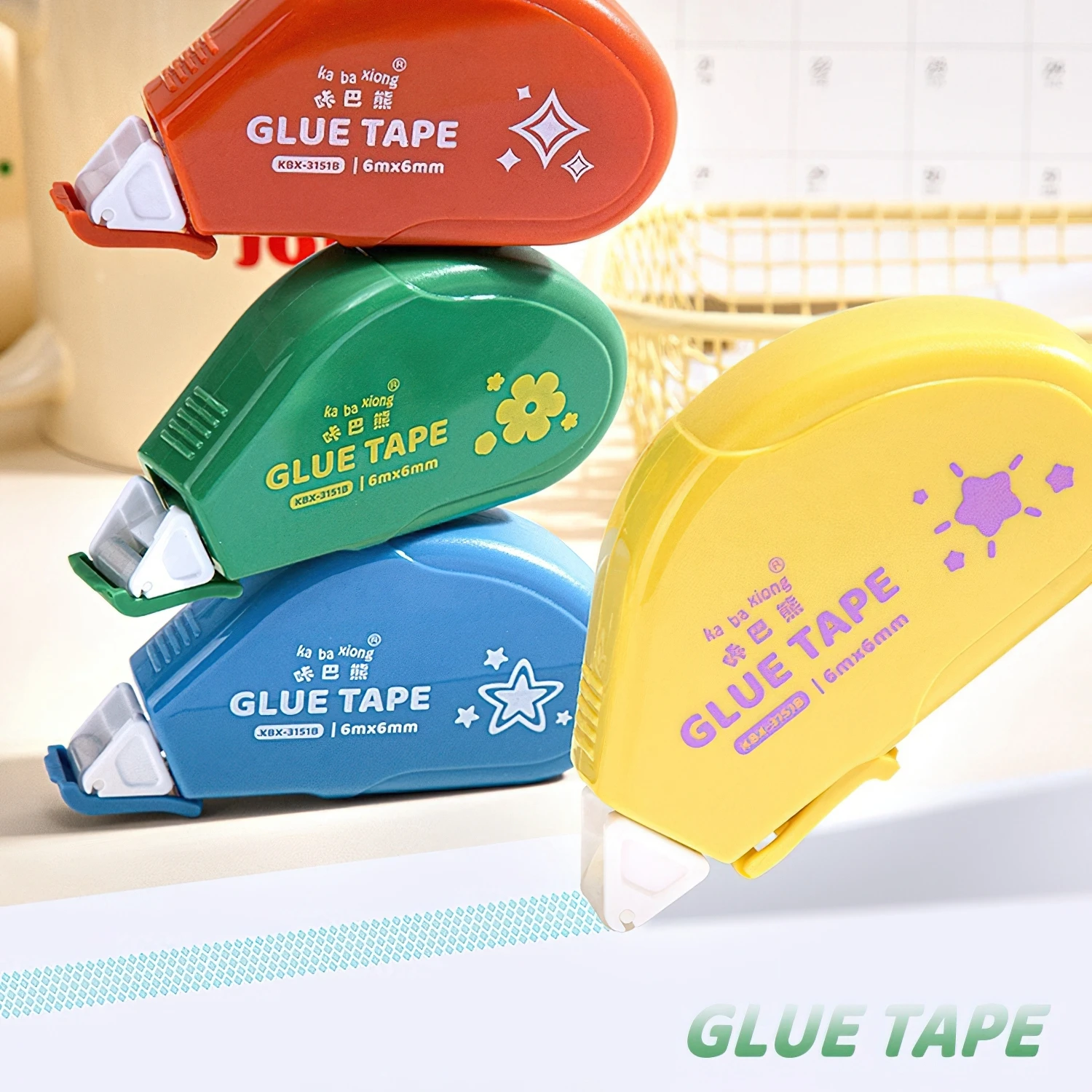4pcs Dots Liner Glue Tape Cartoon Design Mini Portable Safe Use Double-side Adhesive for Album Diary F7820
4pcs Dots Liner Glue Tape Cartoon Design Mini Portable Safe Use Double-side Adhesive for Album Diary F7820