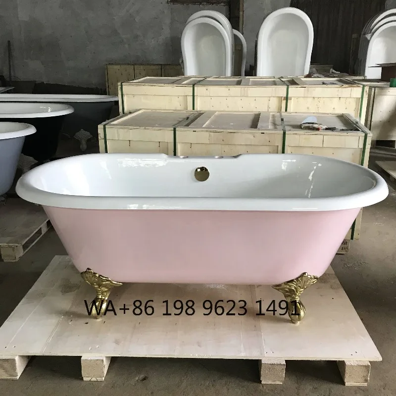 Vintage Antique Style Freestanding Bathtub High Durable Cast Iron Enamel Soaking Bath Tub with Support Legs for Home Bathroom
Vintage Antique Style Freestanding Bathtub High Durable Cast Iron Enamel Soaking Bath Tub with Support Legs for Home Bathroom