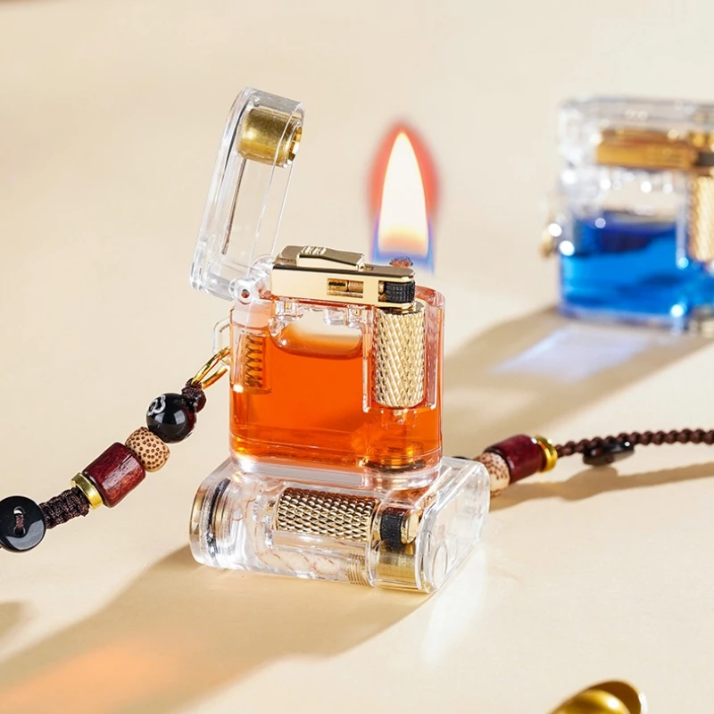 New Mini Transparent Visible Fuel Tank Pendant Lighter Side Sliding Grinding Wheel Outdoor Portable Pendant Lighter Gift
New Mini Transparent Visible Fuel Tank Pendant Lighter Side Sliding Grinding Wheel Outdoor Portable Pendant Lighter Gift