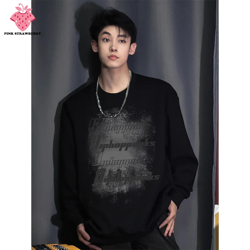 American Retro Plush Sweatshirt Men Autumn Winter 2025 New Oversize Black Hoodie Pullover Loose Long sleeve Y2K Top Men clothing
American Retro Plush Sweatshirt Men Autumn Winter 2025 New Oversize Black Hoodie Pullover Loose Long sleeve Y2K Top Men clothing