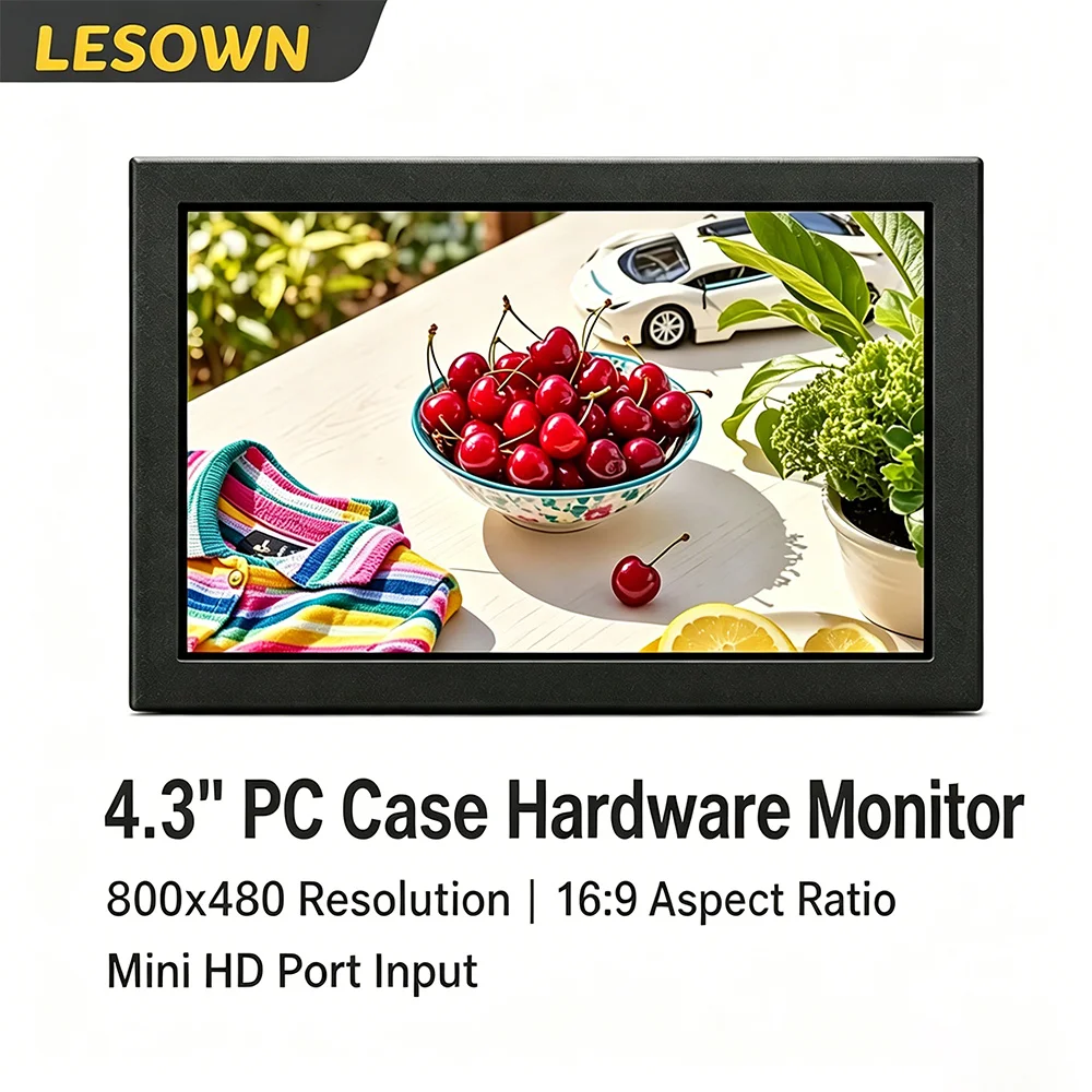 LESOWN 4.3 Inch PC Case Sensor Panel 800x480 Aluminum Temp Monitor AIDA64 Sub-Display for Windows Desktop MiniPC
LESOWN 4.3 Inch PC Case Sensor Panel 800x480 Aluminum Temp Monitor AIDA64 Sub-Display for Windows Desktop MiniPC