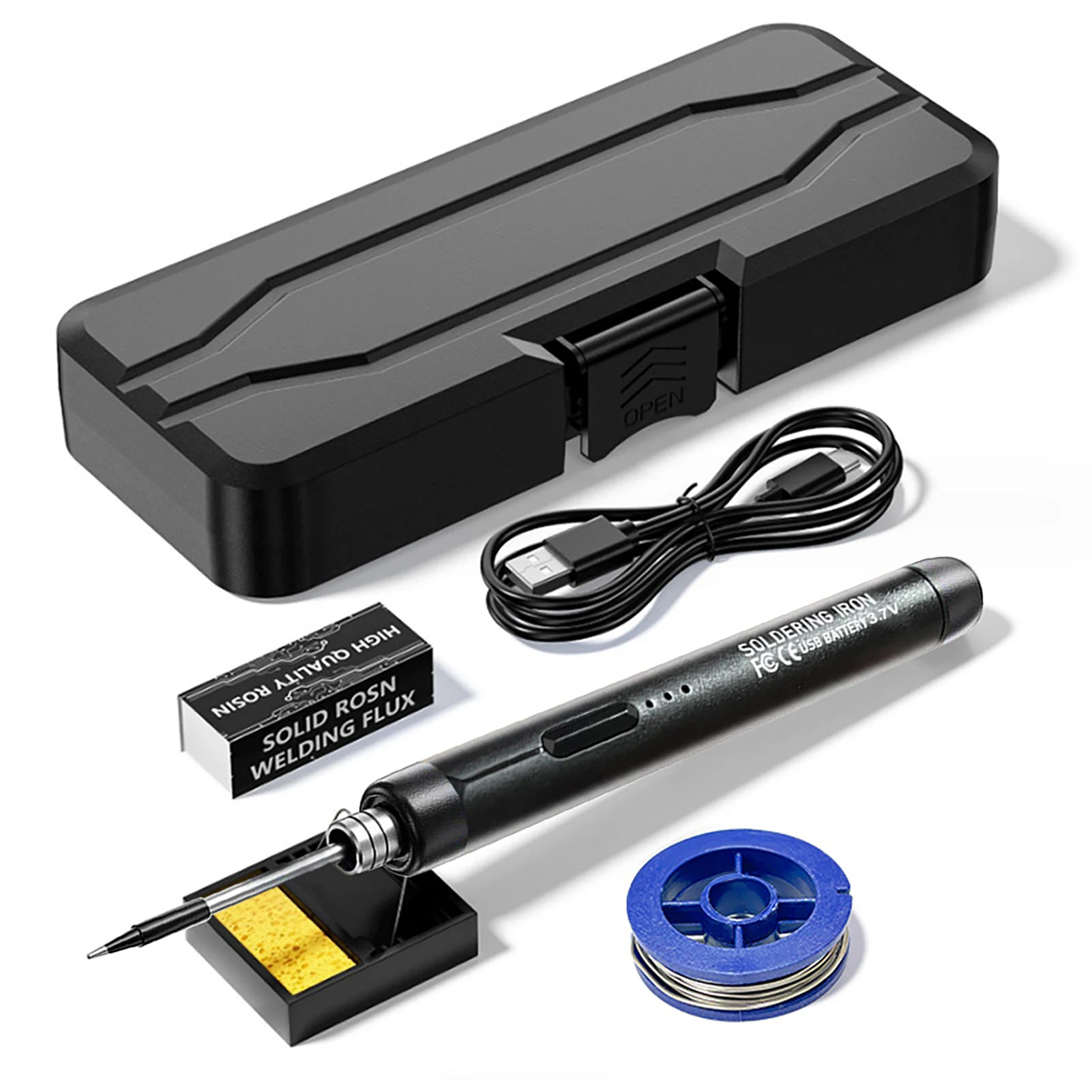 USB портативный интеллектуальный электрический паяльник многофункциональная паяльная сварочная ручка с 300-400 ℃ Функция регулировки температуры
USB портативный интеллектуальный электрический паяльник многофункциональная паяльная сварочная ручка с 300-400 ℃ Функция регулировки температуры