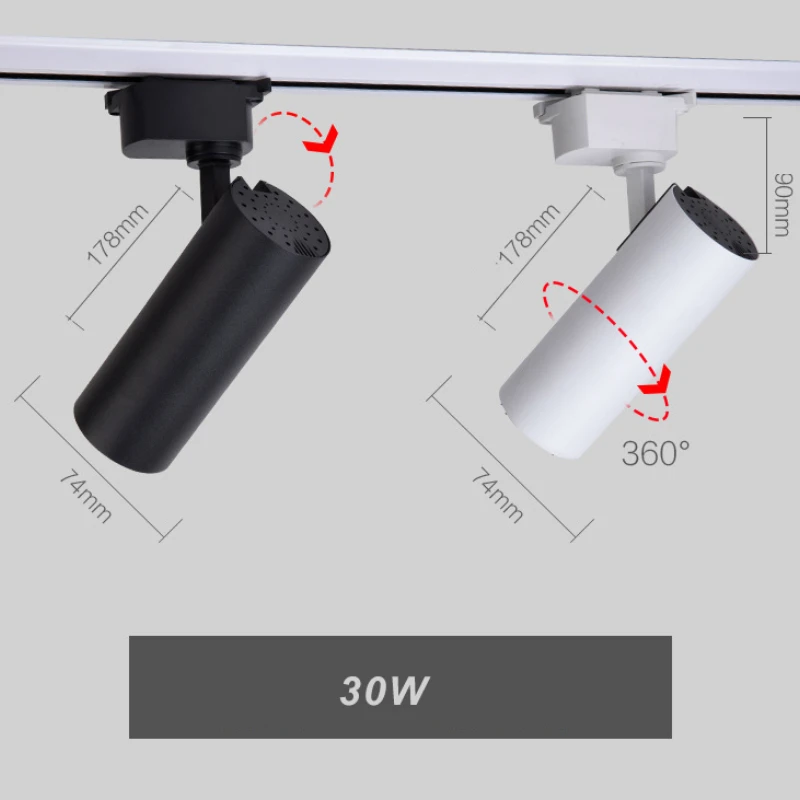 Led Track Light Spot Lights COB Track Lamp 30W Aluminum Track Lighting Rail Spot Led for Kitchen Store
Led Track Light Spot Lights COB Track Lamp 30W Aluminum Track Lighting Rail Spot Led for Kitchen Store