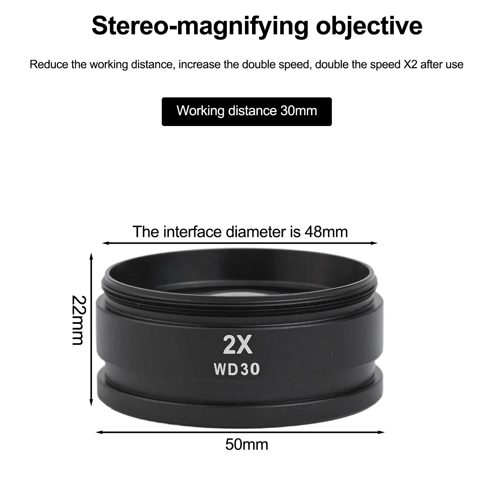 2x Auxiliary Lens For Microscope 1-7 8 Inch 48mm Mount Auxiliary Objective Lens Aluminum Alloy Material Compact Design
2x Auxiliary Lens For Microscope 1-7 8 Inch 48mm Mount Auxiliary Objective Lens Aluminum Alloy Material Compact Design