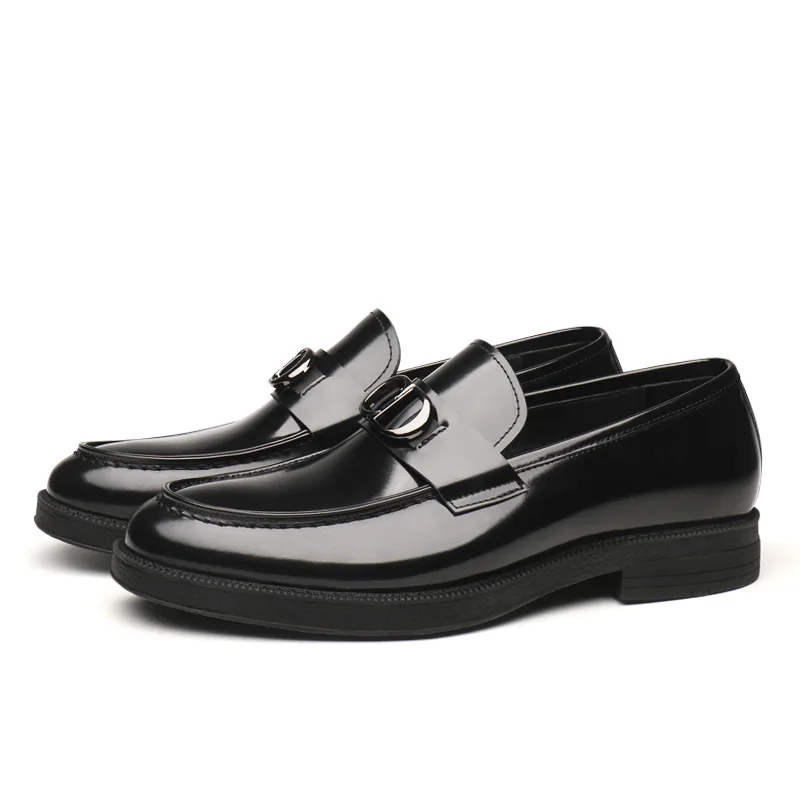 Spring New Top Layer Cowhide Men's Business Casual Leather Shoes Men's Single Shoes Patent Leather Men's Shoes Trend Black
Spring New Top Layer Cowhide Men's Business Casual Leather Shoes Men's Single Shoes Patent Leather Men's Shoes Trend Black