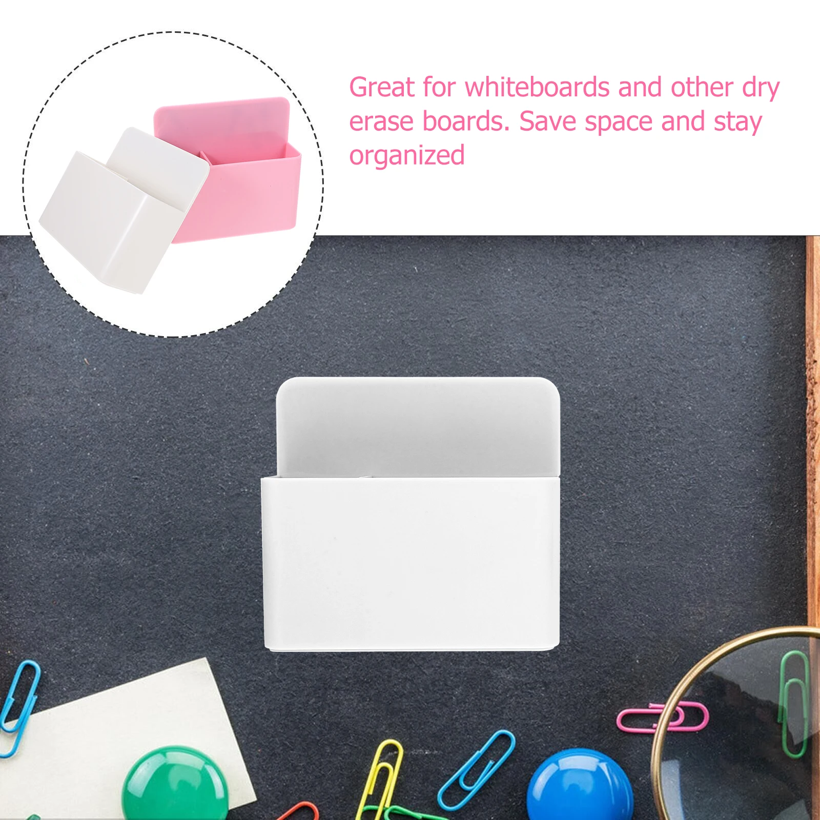 2pcs Whiteboard Storage Box Dry Erase Marker Holder Large White Dry Erase Marker Holders Pink PP Material Office Home Use
2pcs Whiteboard Storage Box Dry Erase Marker Holder Large White Dry Erase Marker Holders Pink PP Material Office Home Use