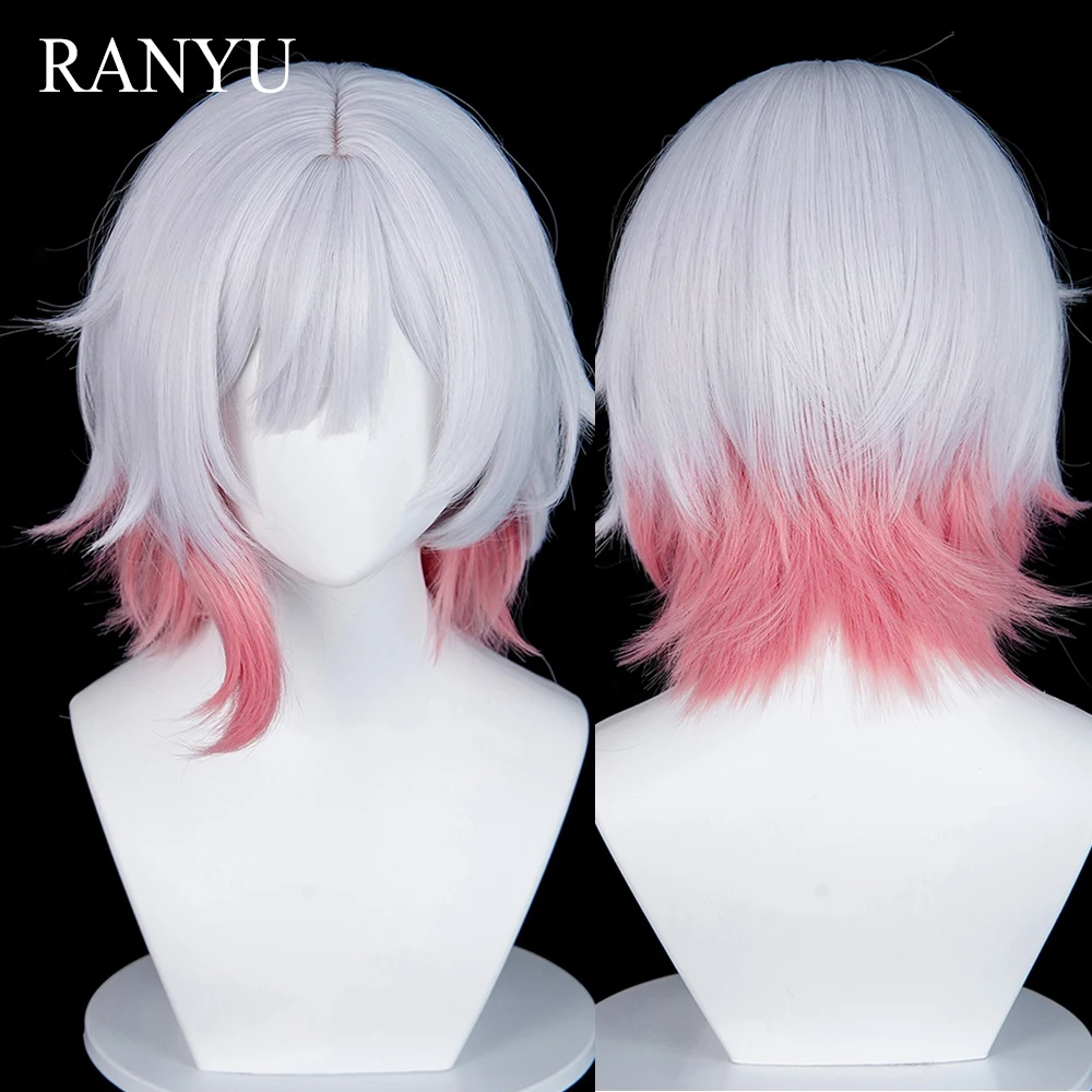 Silver White Ombre Pink Short Straight Synthetic Wigs with Bangs Anime Game Cosplay Fluffy Heat Resistant Wig for Daily Party
Silver White Ombre Pink Short Straight Synthetic Wigs with Bangs Anime Game Cosplay Fluffy Heat Resistant Wig for Daily Party