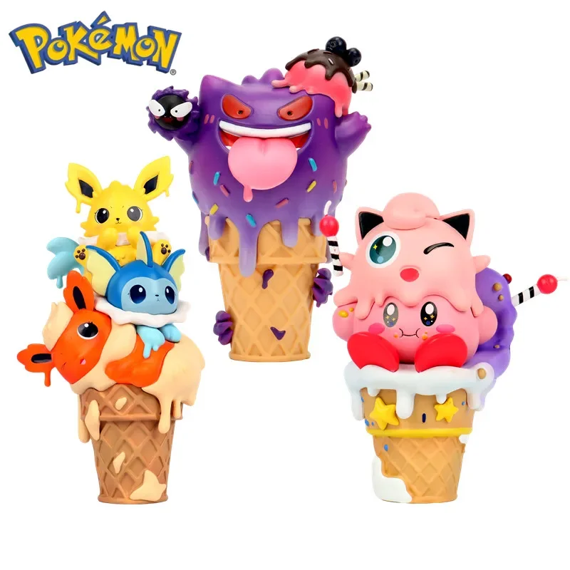 High quality Pokemon Action figure toy model ice cream cone series Anime Figure Pikachu Gengar Ice cream model toy
High quality Pokemon Action figure toy model ice cream cone series Anime Figure Pikachu Gengar Ice cream model toy