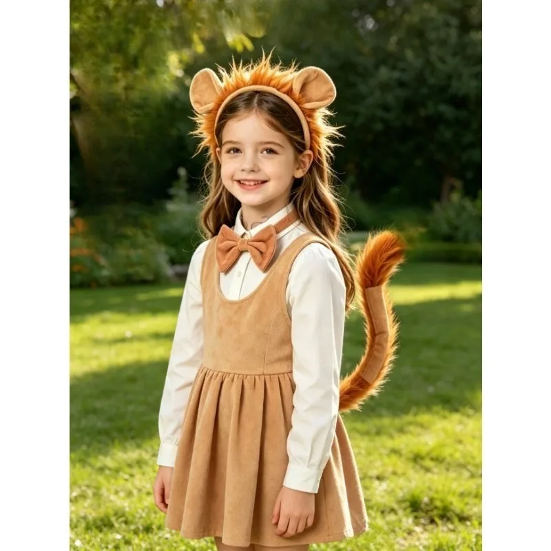Lion Headband Set Detachable Tail Kids Animal Costume Accessories 61 Children's Day Party Dress Prop Funny Wear DIY Accessories
Lion Headband Set Detachable Tail Kids Animal Costume Accessories 61 Children's Day Party Dress Prop Funny Wear DIY Accessories