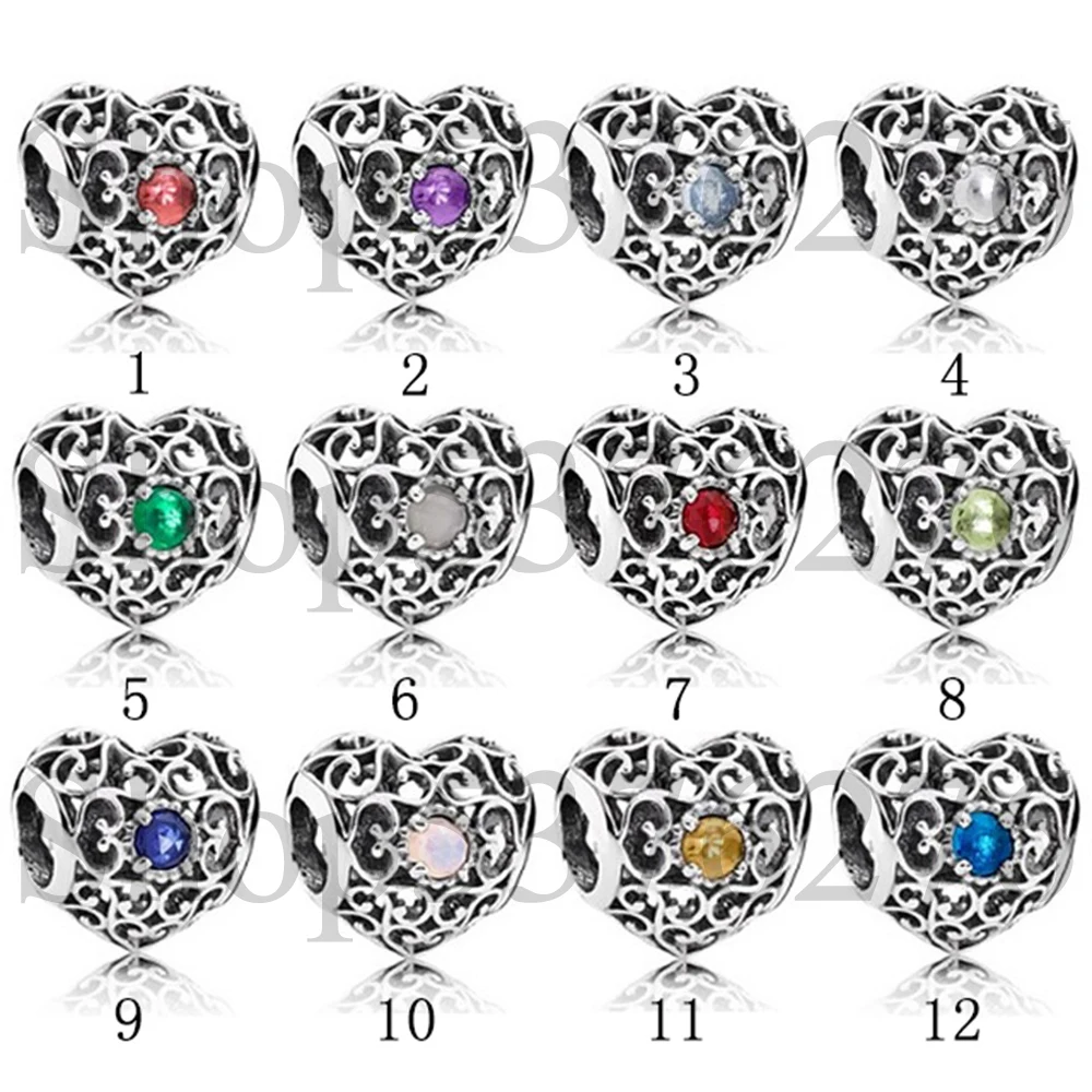 925 Sterling Silver Bead Twelve Months Birthstone March Signature Heart Charm For Fashion Women Bracelet Bangle Gift DIY Jewelry
925 Sterling Silver Bead Twelve Months Birthstone March Signature Heart Charm For Fashion Women Bracelet Bangle Gift DIY Jewelry