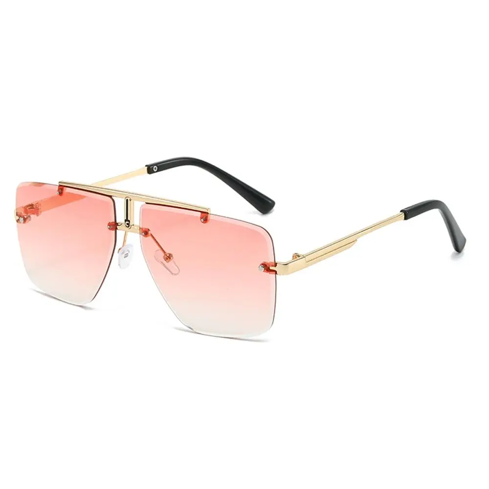 Oversized Double Bridge Sunglasses Frameless Rimless Men's Shades Square Frame UV Protection Street Shooting Eyewear
Oversized Double Bridge Sunglasses Frameless Rimless Men's Shades Square Frame UV Protection Street Shooting Eyewear