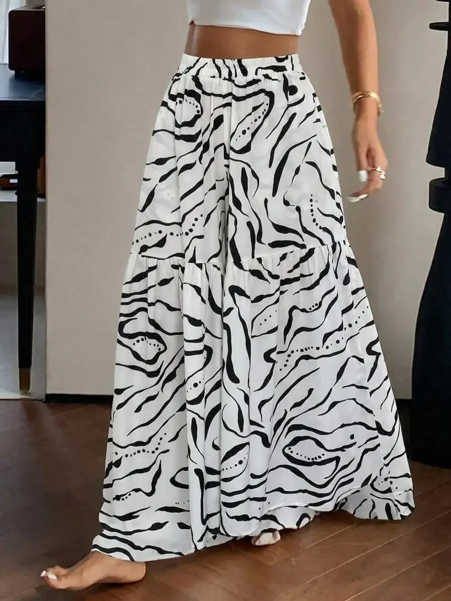 Womens Summer Lightweight Abstract Print Loose Wide Leg Flowy Pants
Womens Summer Lightweight Abstract Print Loose Wide Leg Flowy Pants