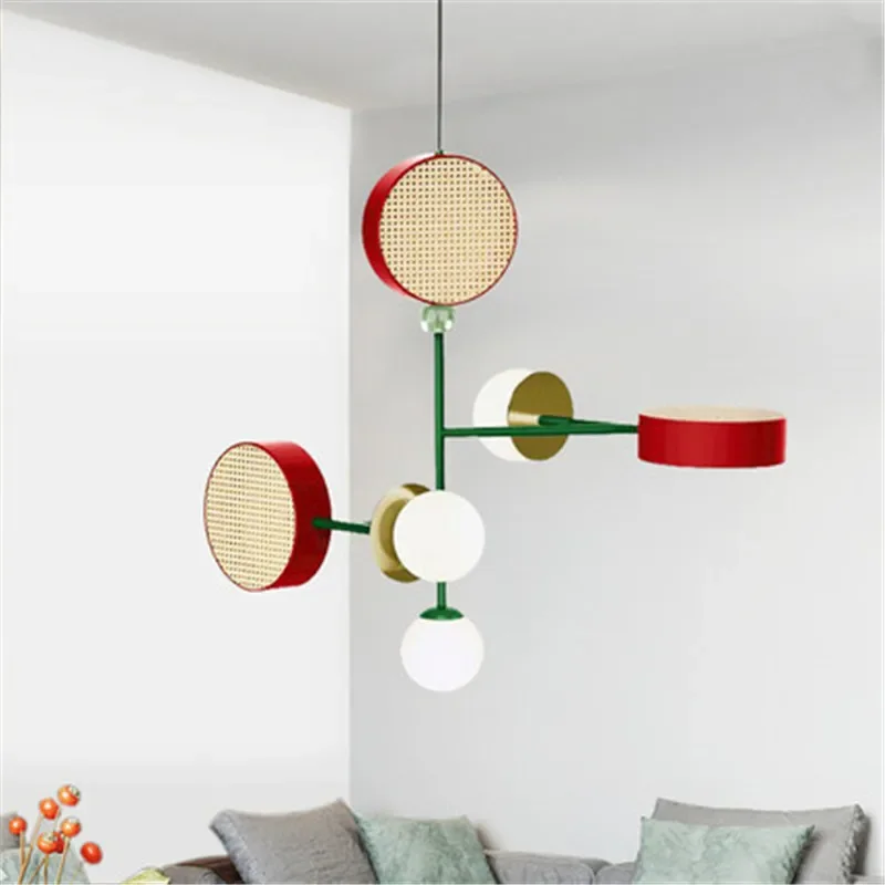 Modern Chandelier for Bedroom Macaron Pendant Lamp Ceiling Light Kid Room Bedroom Kitchen Iron LED Indoor Home Hanging Lighting 
Modern Chandelier for Bedroom Macaron Pendant Lamp Ceiling Light Kid Room Bedroom Kitchen Iron LED Indoor Home Hanging Lighting