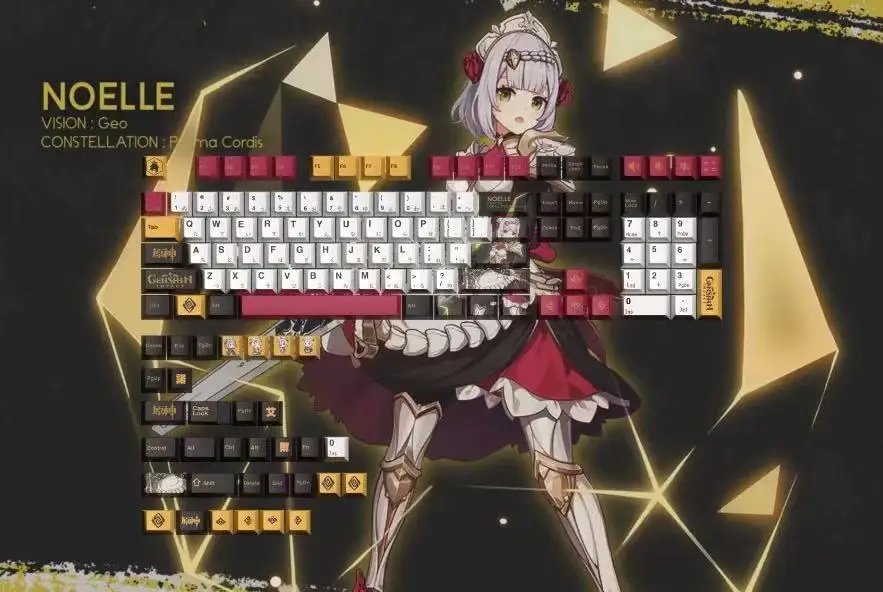 120 + Keys: Genshin Impact Themed Key Cap Game Aloy Keycaps Cherry PBT Sublimation Keycap for Made68, Mad68, Wooting 60
120 + Keys: Genshin Impact Themed Key Cap Game Aloy Keycaps Cherry PBT Sublimation Keycap for Made68, Mad68, Wooting 60