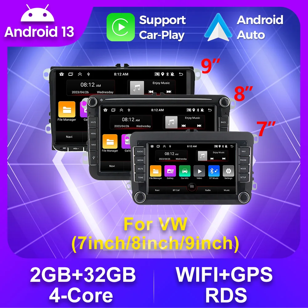 NaviFly 2Din Android 13 Car Radio Audio Player For VW Volkswagen Skoda Octavia Golf 5 6 Touran Passat B6 Polo Jetta Carplay Auto
NaviFly 2Din Android 13 Car Radio Audio Player For VW Volkswagen Skoda Octavia Golf 5 6 Touran Passat B6 Polo Jetta Carplay Auto