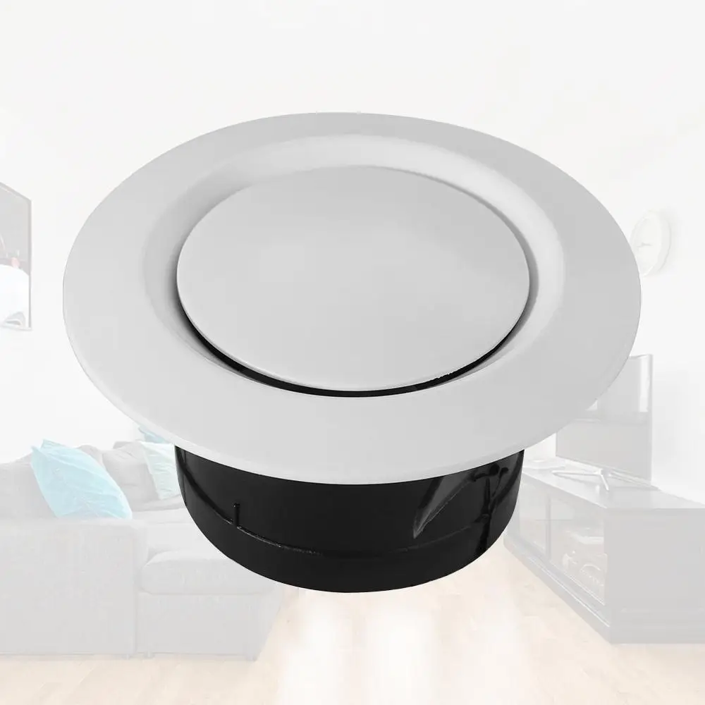 Adjustable Round Air Vent Extract Valve White Plastic Air Vent Extract Valve Grille 75-200mm Wall Mount
Adjustable Round Air Vent Extract Valve White Plastic Air Vent Extract Valve Grille 75-200mm Wall Mount