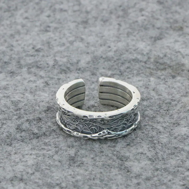 Vine grass pattern ring S925 sterling silver trendy male personality casual and free spirited hip-hop trend punk single index fi
Vine grass pattern ring S925 sterling silver trendy male personality casual and free spirited hip-hop trend punk single index fi