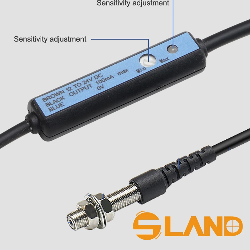 SLAND M6 Threaded Barrel Laser sensor Sn=150mm NPN PNP Outputs, Narrow Space Installation
SLAND M6 Threaded Barrel Laser sensor Sn=150mm NPN PNP Outputs, Narrow Space Installation